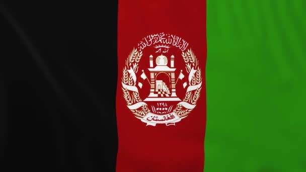 Bandera de Afghanistan — Vídeo de stock