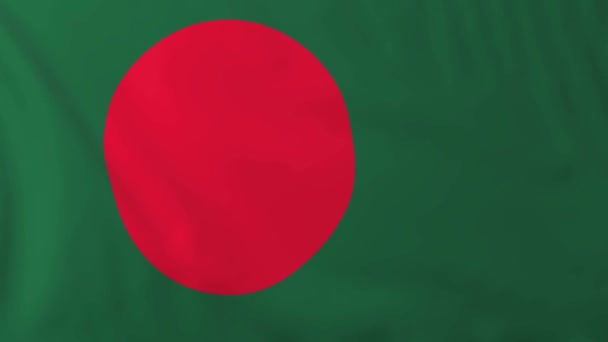 Bandera de Bangladesh — Vídeos de Stock