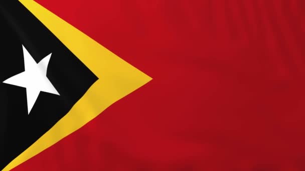 Bandera de Timor Oriental — Vídeo de stock