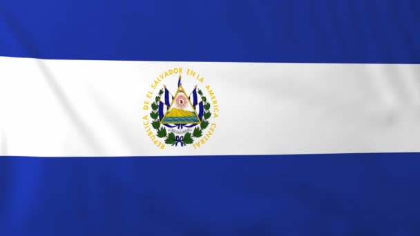 Bandera de El Salvador — Vídeos de Stock