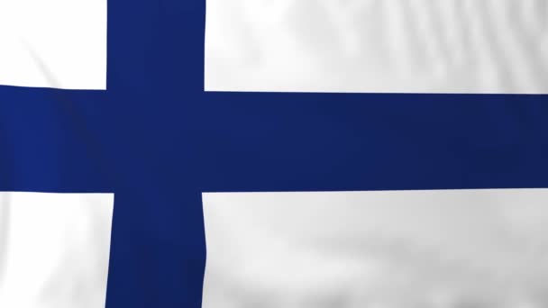 Finnország zászlaja — Stock videók