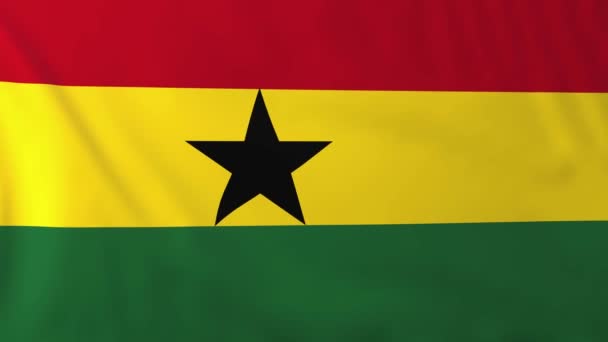 Bandera de Ghana — Vídeo de stock