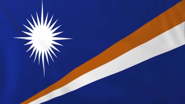 Bandiera delle Isole Marshall — Video Stock