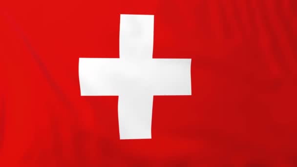Flag of Switzerland — Stock Video