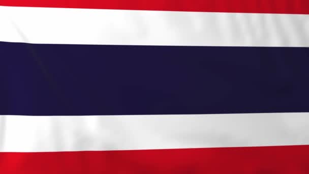 Flagge von Thailand — Stockvideo