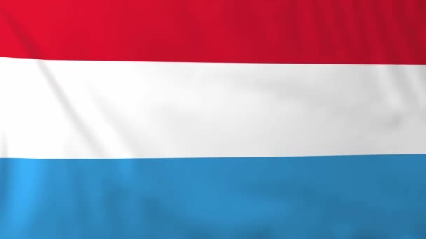 Bandera de Luxembourg — Vídeos de Stock