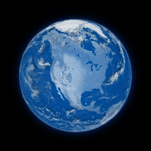América do Norte no planeta Terra — Fotografia de Stock