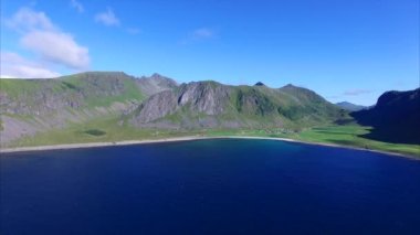 Lofoten adalarının havadan görünümü, Norveç