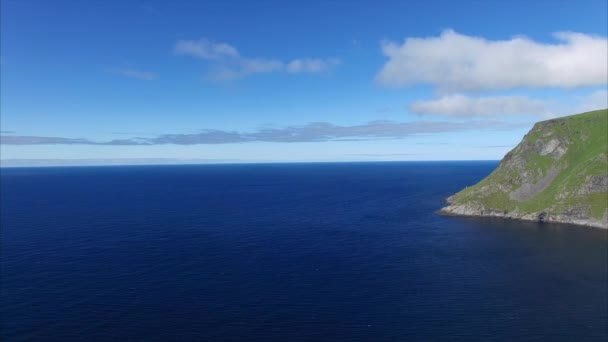 Naturskön kustlinje i Norge — Stockvideo