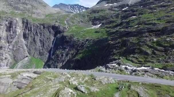 Przełęcz Trollstigen w Norwegii — Wideo stockowe