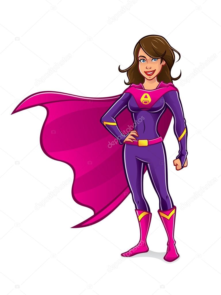 Superhero Girl Standing