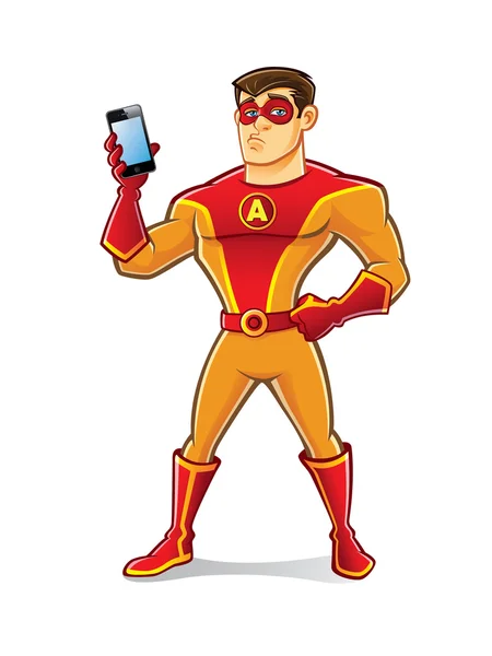 Handsome Superhero Gadget Royalty Free Stock Illustrations