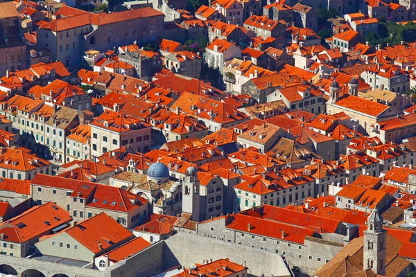 Dubrovnik, Croacia.Vista superior Ciudad europea . — Foto de Stock