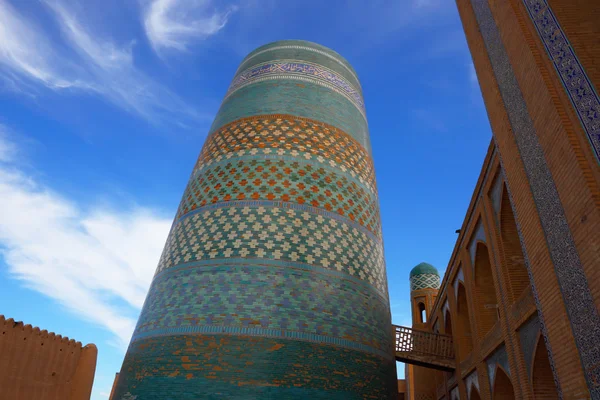 Itchan-Kala, Khiva, Uzbekistan. Gamla staden. — Stockfoto