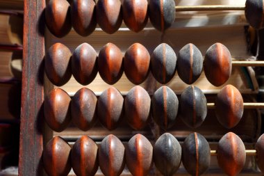 Hesap için eski ahşap tahta