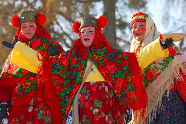 俄罗斯传统民族节日"谢肉节". — 图库照片