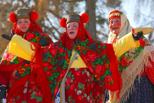 Fiesta nacional tradicional rusa "Maslenitsa ". — Foto de Stock