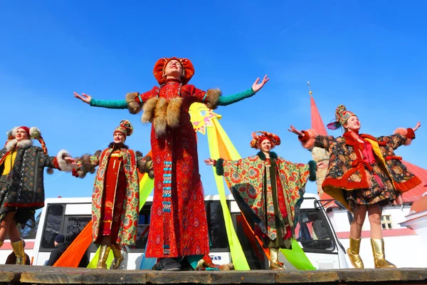 Fiesta nacional tradicional rusa "Maslenitsa ". —  Fotos de Stock