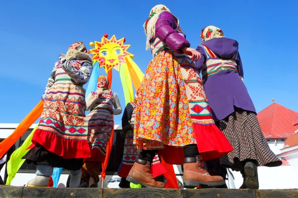 Fiesta nacional tradicional rusa "Maslenitsa ". —  Fotos de Stock