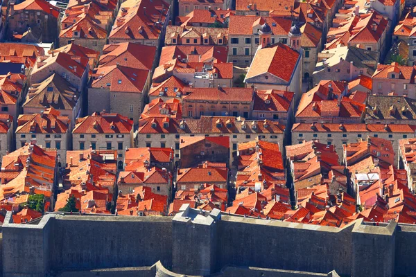 Dubrovnik.Croatia.Old city and fortress. — Stock Photo, Image
