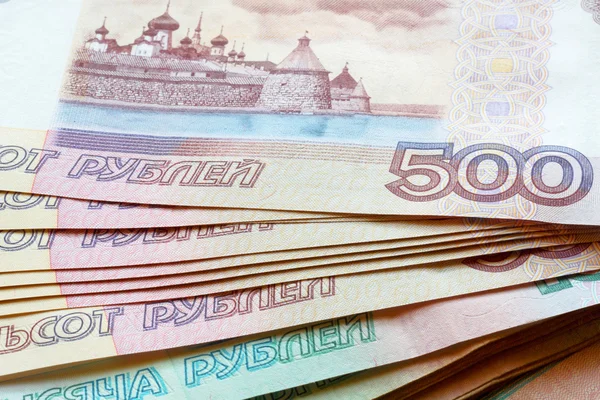 Sedlar i ryska rubel. — Stockfoto