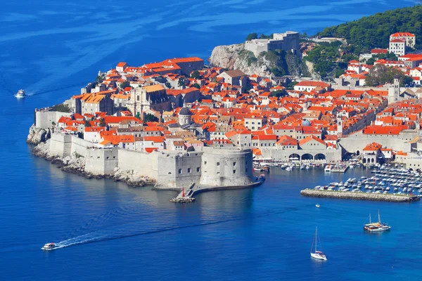 Dubrovnik, Croazia.Vista superiore.Veduta della vecchia fortezza . — Foto Stock