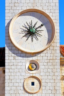 Eski kule saat. Dubrovnik. Hırvatistan.
