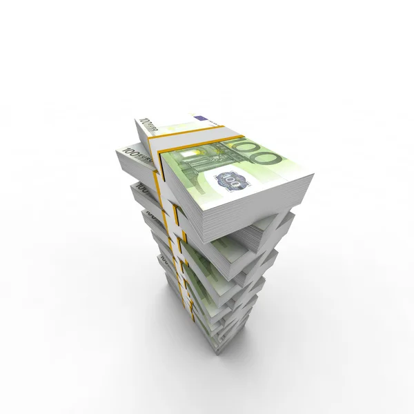 Euro Stack toren — Stockfoto