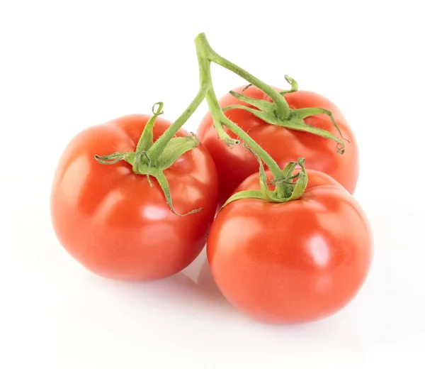 Tomates Rojos Maduros Sobre Fondo Blanco — Foto de Stock