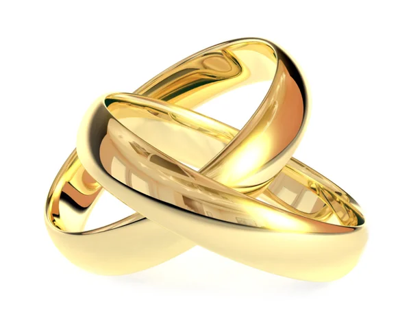 Gold Wedding Rings — Stock Photo, Image