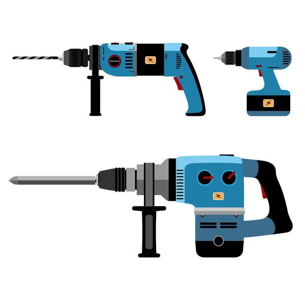 Herramientas de construcción eléctrica — Vector de stock