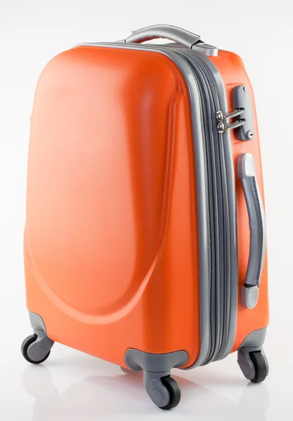 橙色的手提箱 — 图库照片