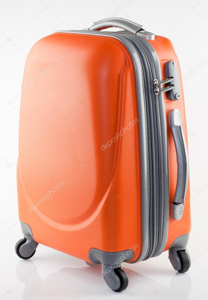 Orange suitcase