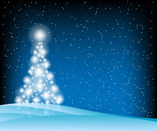 Kerstmis blauwe achtergrond — Stockvector