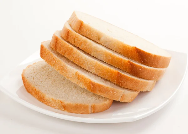 Plátky bílého chleba — Stock fotografie