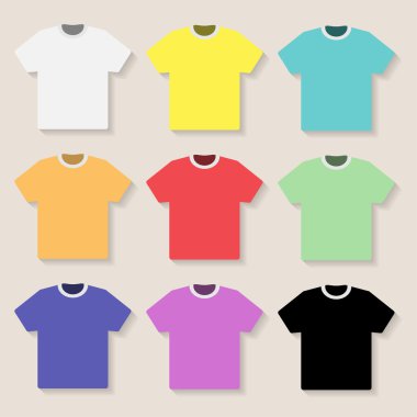 Tshirt illüstrasyon hafif bir arka plan üzerinde