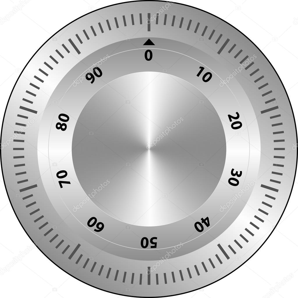 metal potentiometer - vector illustration