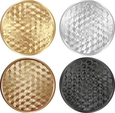 dokulu afiş - vektör çizim 