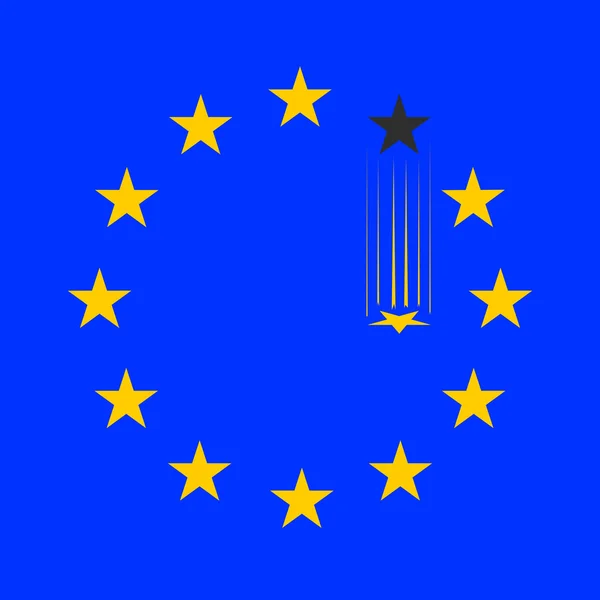 Unión Europea - ilustración vectorial — Vector de stock