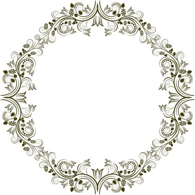 çerçeve - vektör çizim çiçek