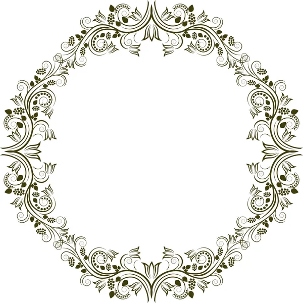 Cadre floral - illustration vectorielle — Image vectorielle