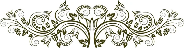 Geïsoleerde Bloemen Ornament Vector Illustratie — Stockvector