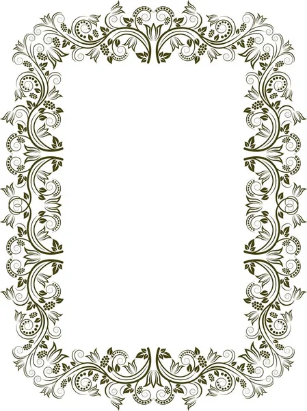 Eski süs eşyasıyla izole edilmiş çiçek çerçevesi