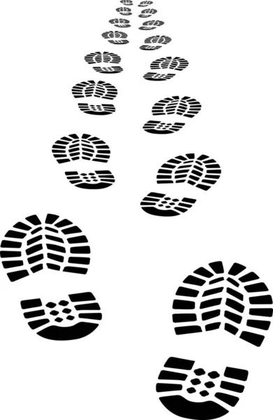 Isolierter Fußabdruck Clip Art Illustration — Stockvektor