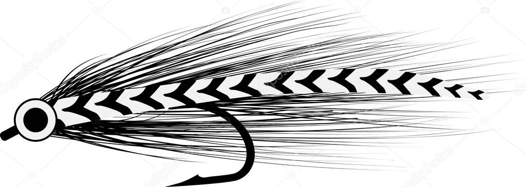 Fly baitfish sketch - fishing lure