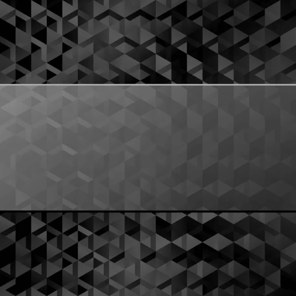 Черный Геометрический Фон Копировальным Пространством — стоковый вектор
