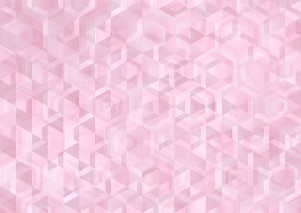 Abstraktní Pozadí Růžovým Geometrickým Vzorem — Stockový vektor