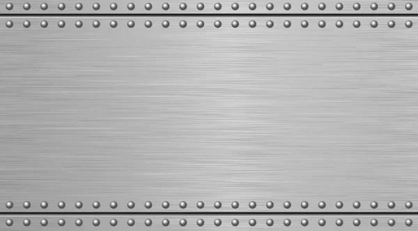 Iron Plate Metallic Bruszed Background — Stock Vector