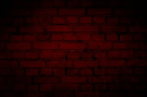 Pared Ladrillo Rojo Oscuro — Foto de Stock