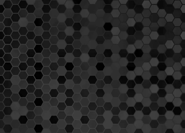 Чорний Геометричний Фон Шестикутними Формами — стоковий вектор